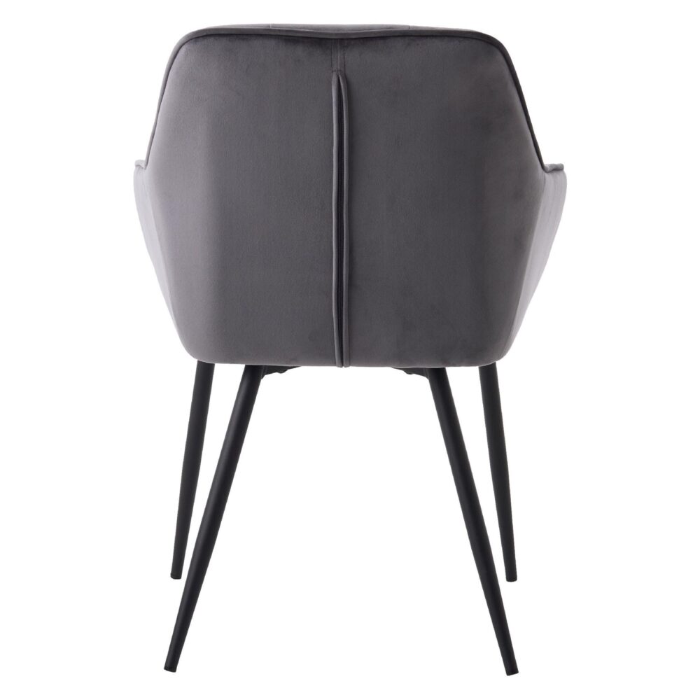 velvet eetkamerstoelen Zane donkergrijs afbeelding 4
