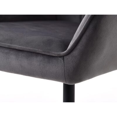velvet eetkamerstoelen Zane donkergrijs afbeelding 8