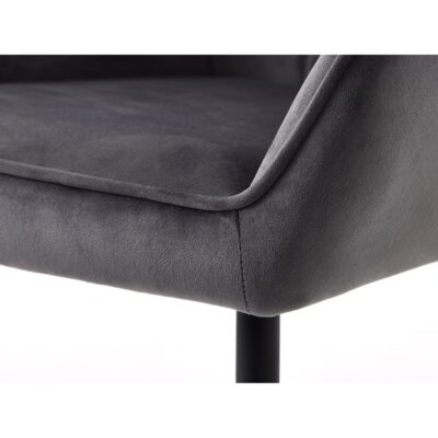 velvet eetkamerstoelen Zane donkergrijs afbeelding 8