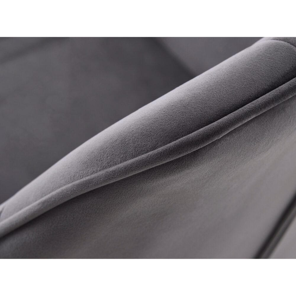 velvet eetkamerstoelen Zane donkergrijs afbeelding 9