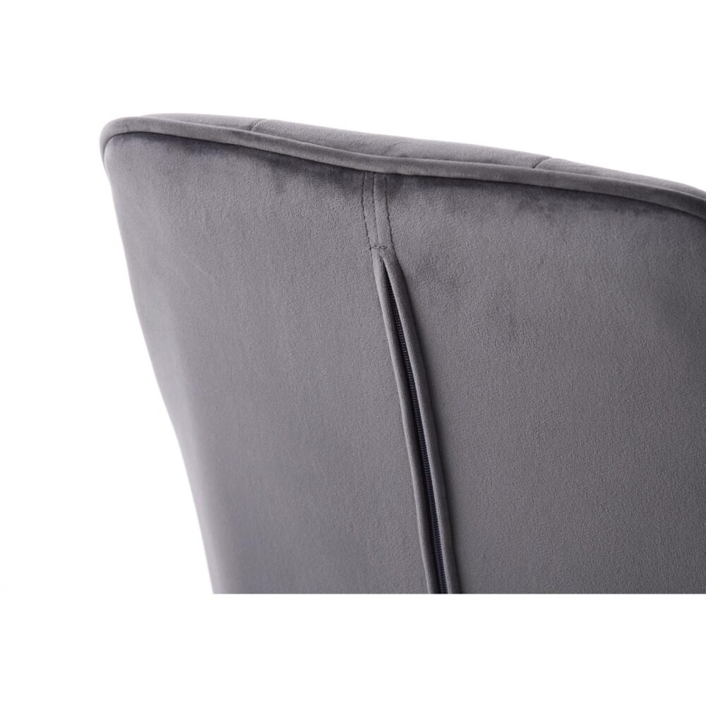 velvet eetkamerstoelen Zane donkergrijs afbeelding 10
