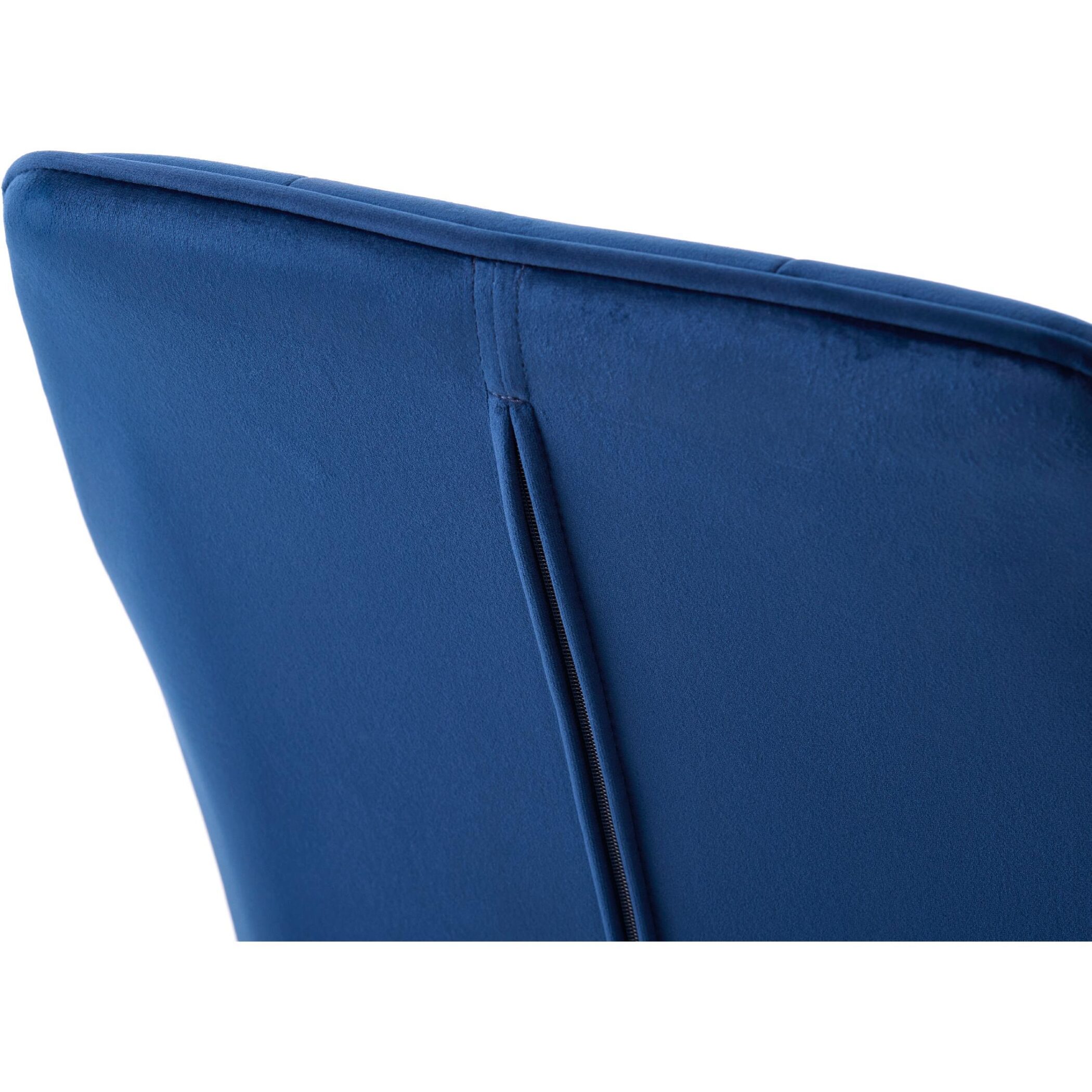 blauwe fluwelen eetkamerstoelen met armleuning Zane afbeelding 9