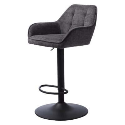 donkergrijze verstelbare barkrukken Zane met armleuning afbeelding 5