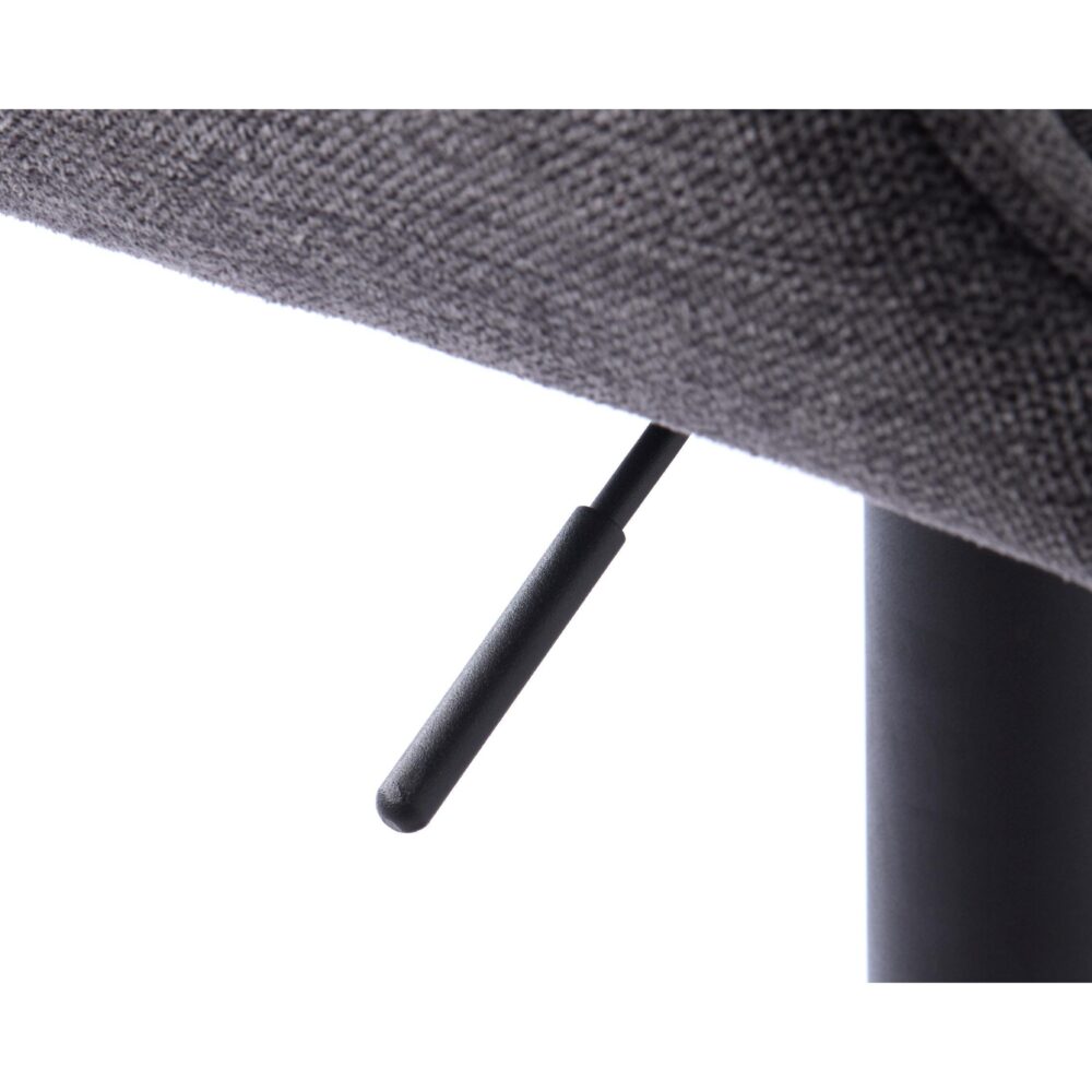 donkergrijze verstelbare barkrukken Zane met armleuning afbeelding 8