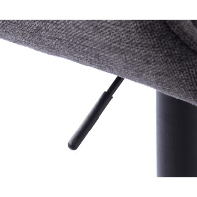 donkergrijze verstelbare barkrukken Zane met armleuning afbeelding 8