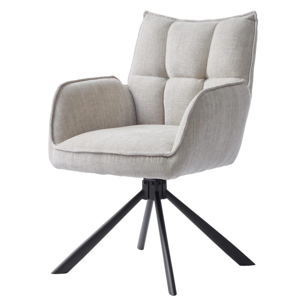 draaibare eetkamerstoelen Nena met armleuning afbeelding 1