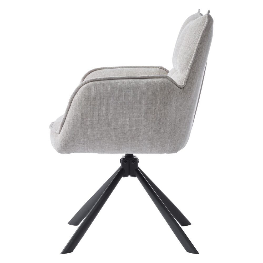 draaibare eetkamerstoelen Nena met armleuning afbeelding 5