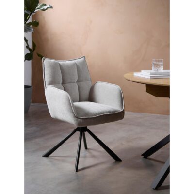 draaibare eetkamerstoelen Nena met armleuning afbeelding 11