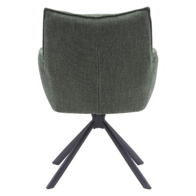 groene draaibare eetkamerstoelen met armleuningen Nena afbeelding 6
