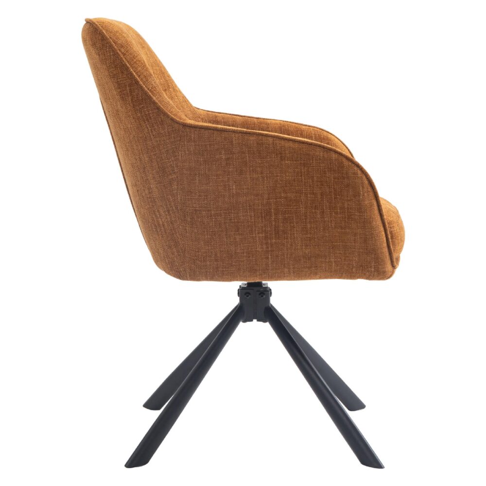 Mavi draaibare eetkamerstoelen met armleuning afbeelding 3