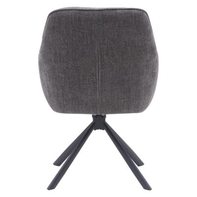 draaibare eetkamerstoelen Mavi chenille grafiet afbeelding 6