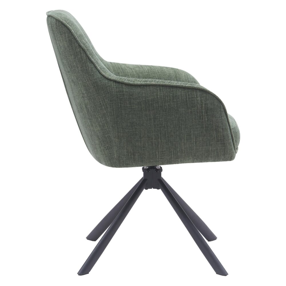 draaibare eetkamerstoelen Mavi bosgroen afbeelding 2