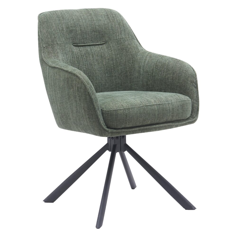 draaibare eetkamerstoelen Mavi bosgroen afbeelding 4