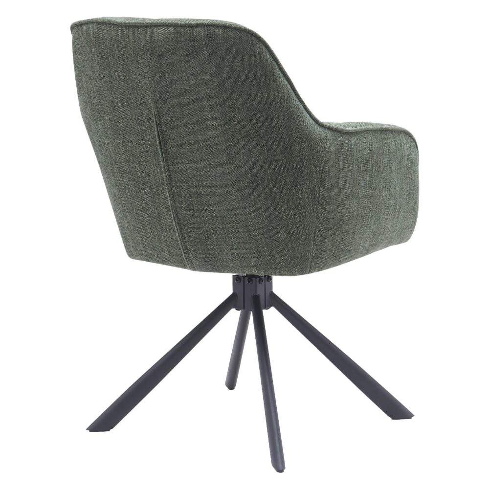draaibare eetkamerstoelen Mavi bosgroen afbeelding 5