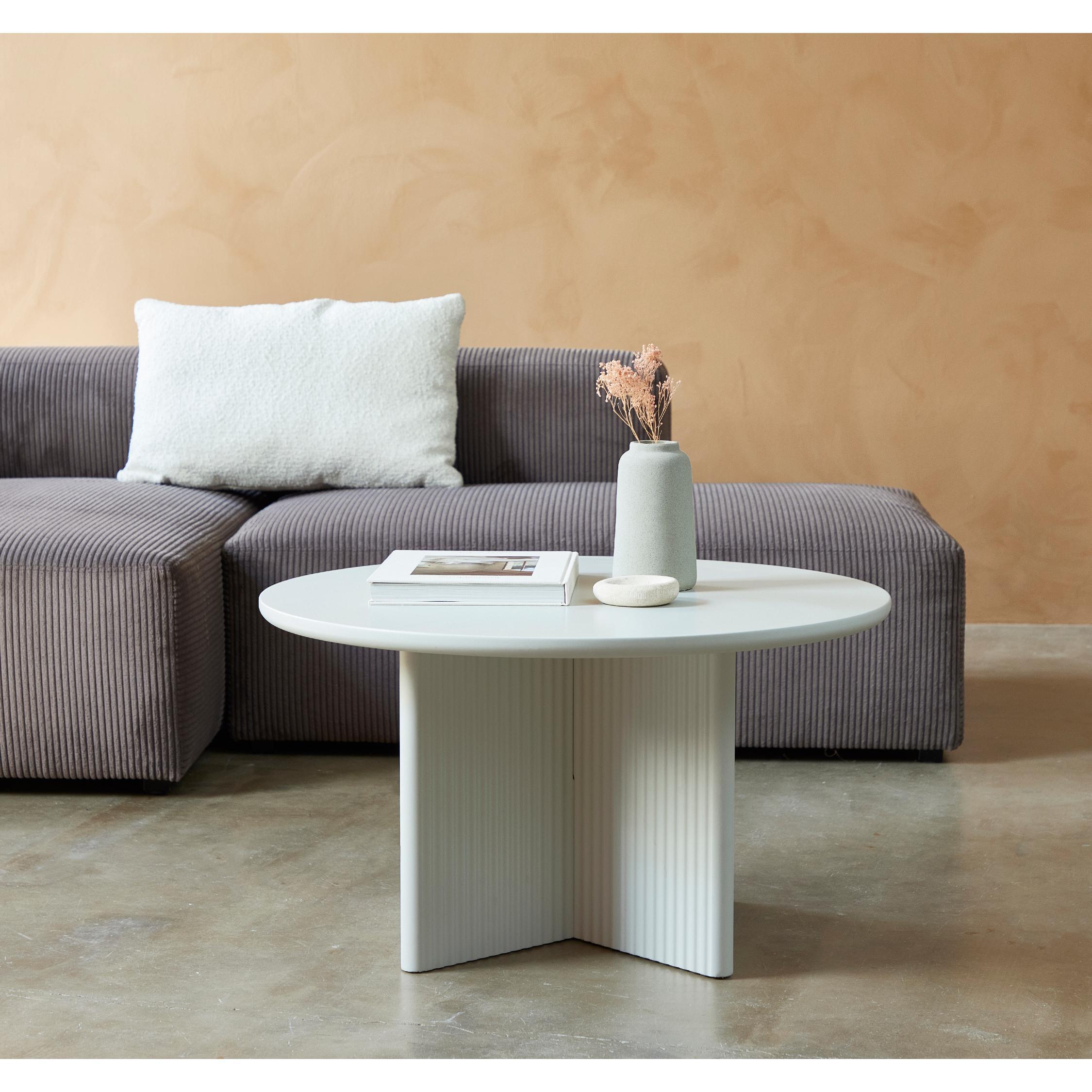 ronde greige salontafel Lona 80 cm afbeelding 5