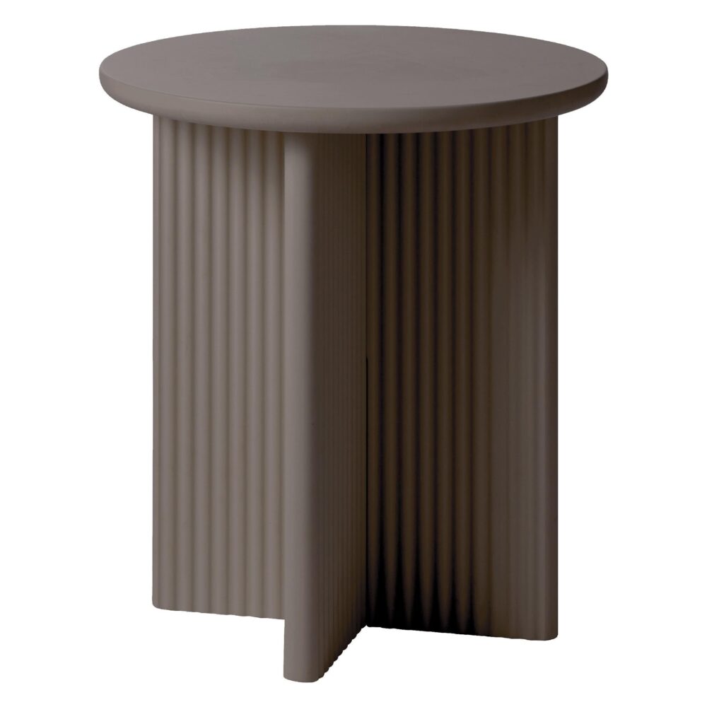 taupe ronde bijzettafel Lona afbeelding 1