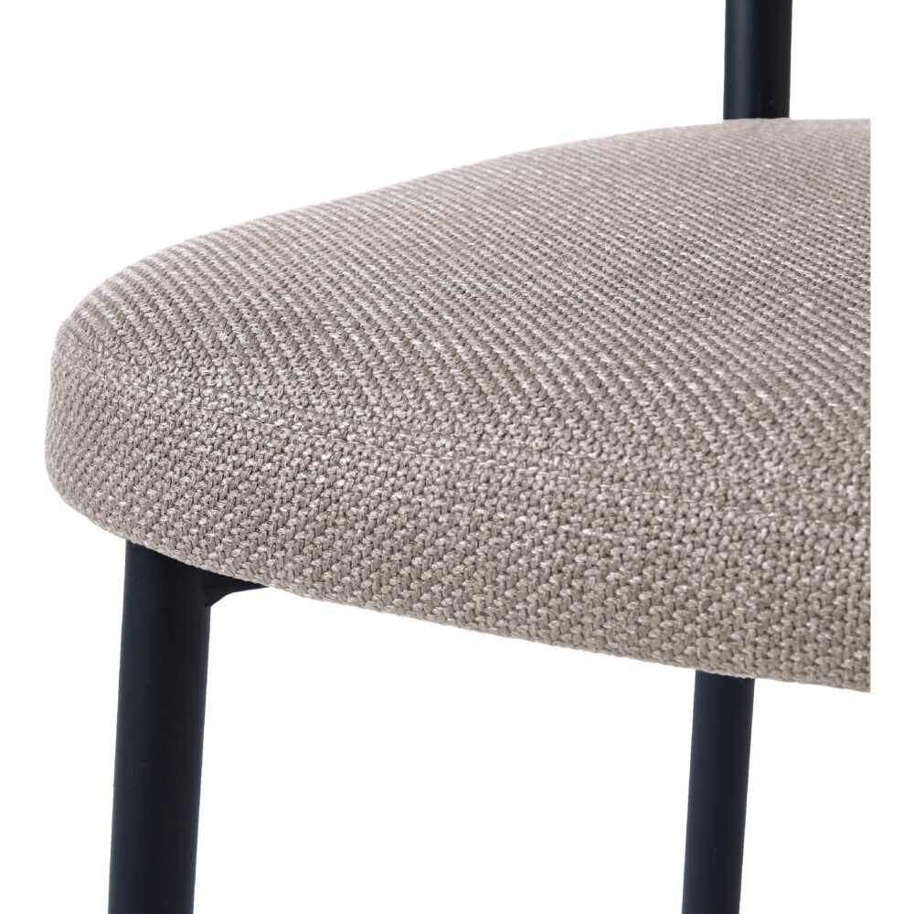 zandkleurige eetkamerstoelen set van 2 afbeelding 6