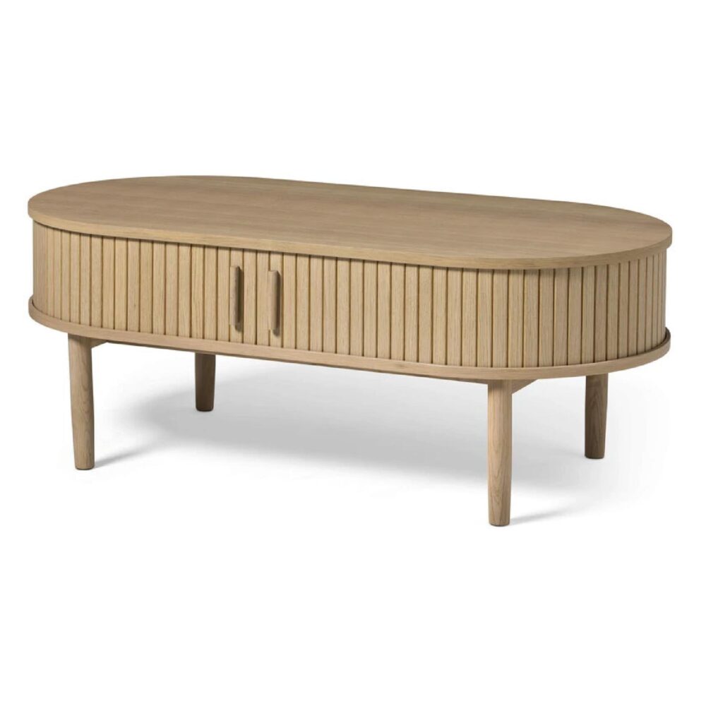 ovale salontafel met opbergruimte Nina afbeelding 1