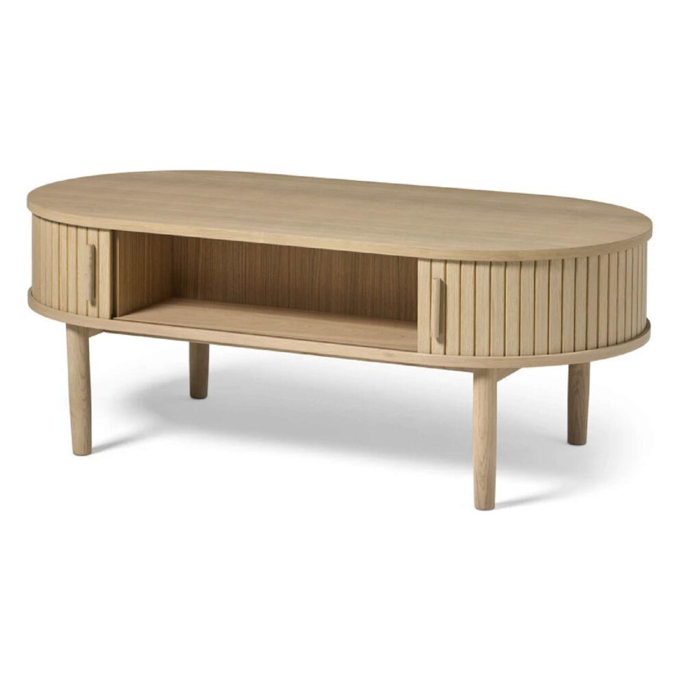 ovale salontafel met opbergruimte Nina afbeelding 2