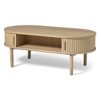 ovale salontafel met opbergruimte Nina afbeelding 2