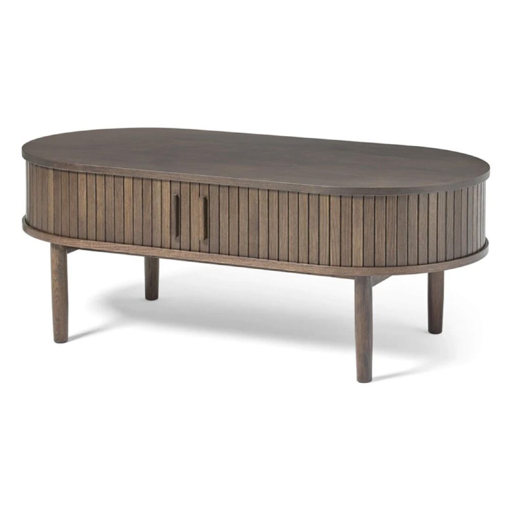 ovale salontafel met opbergruimte Nina afbeelding 1