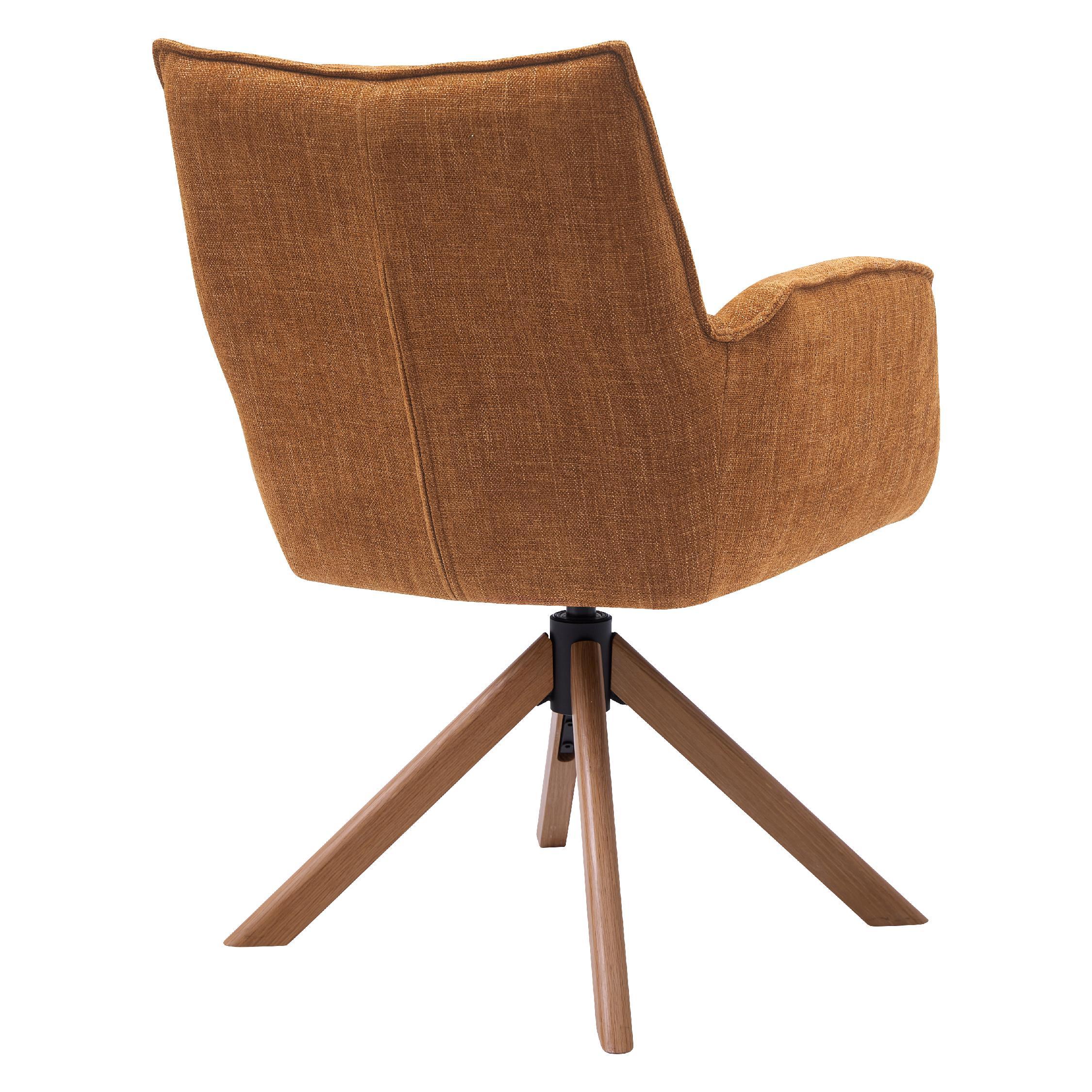 Nena draaibare eetkamerstoelen met armleuning afbeelding 3