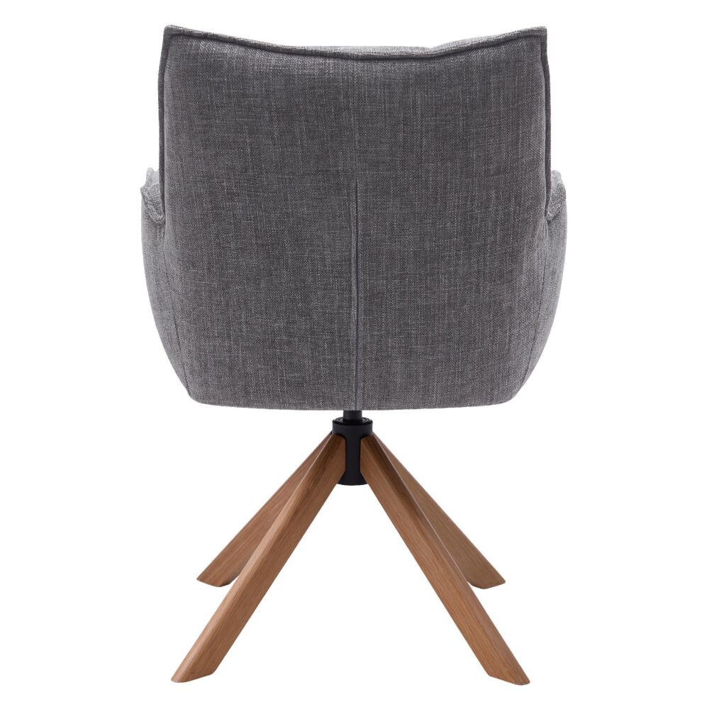 draaibare eetkamerstoelen Nena met armleuning afbeelding 2