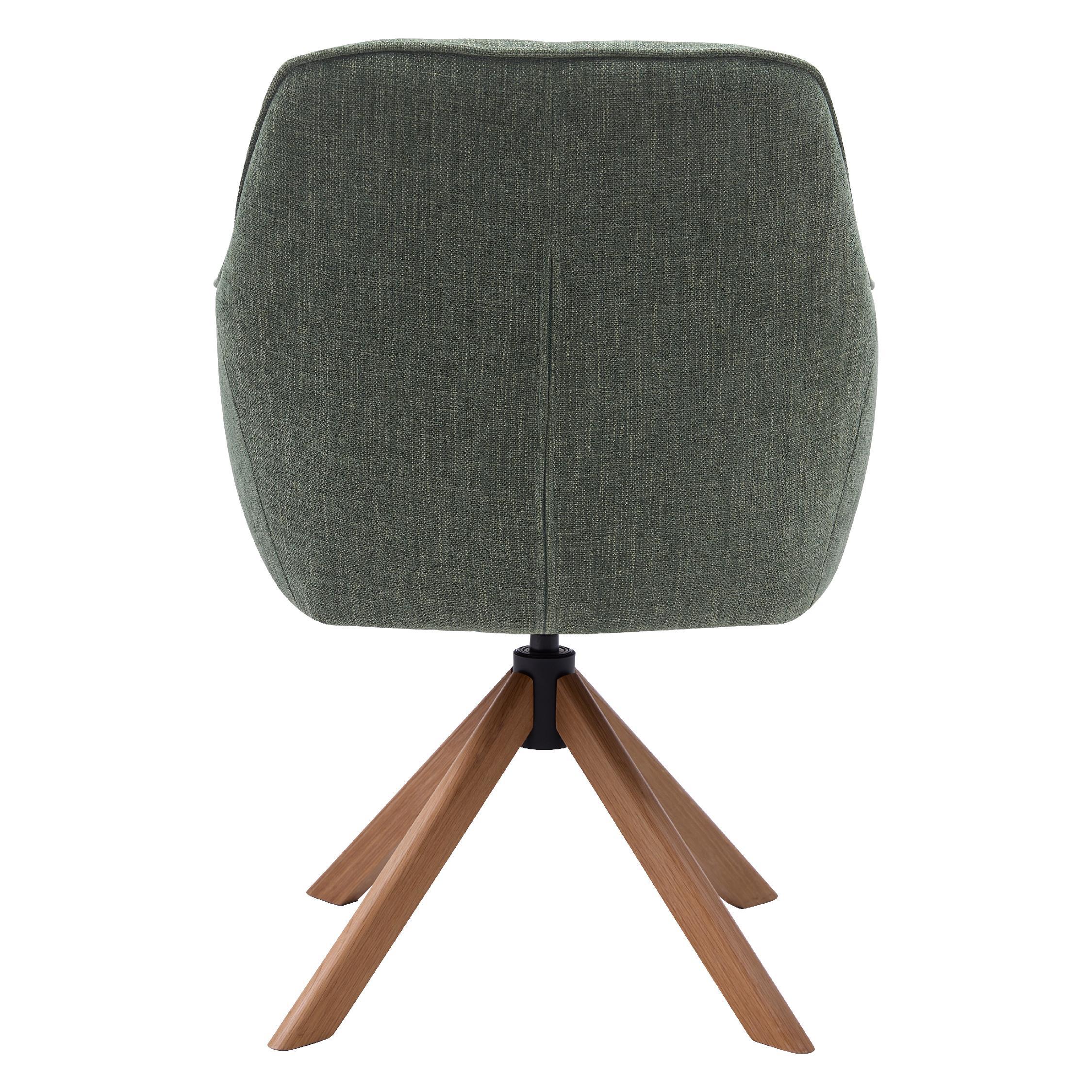 Mavi draaibare bosgroene eetkamerstoelen set van 2 afbeelding 2