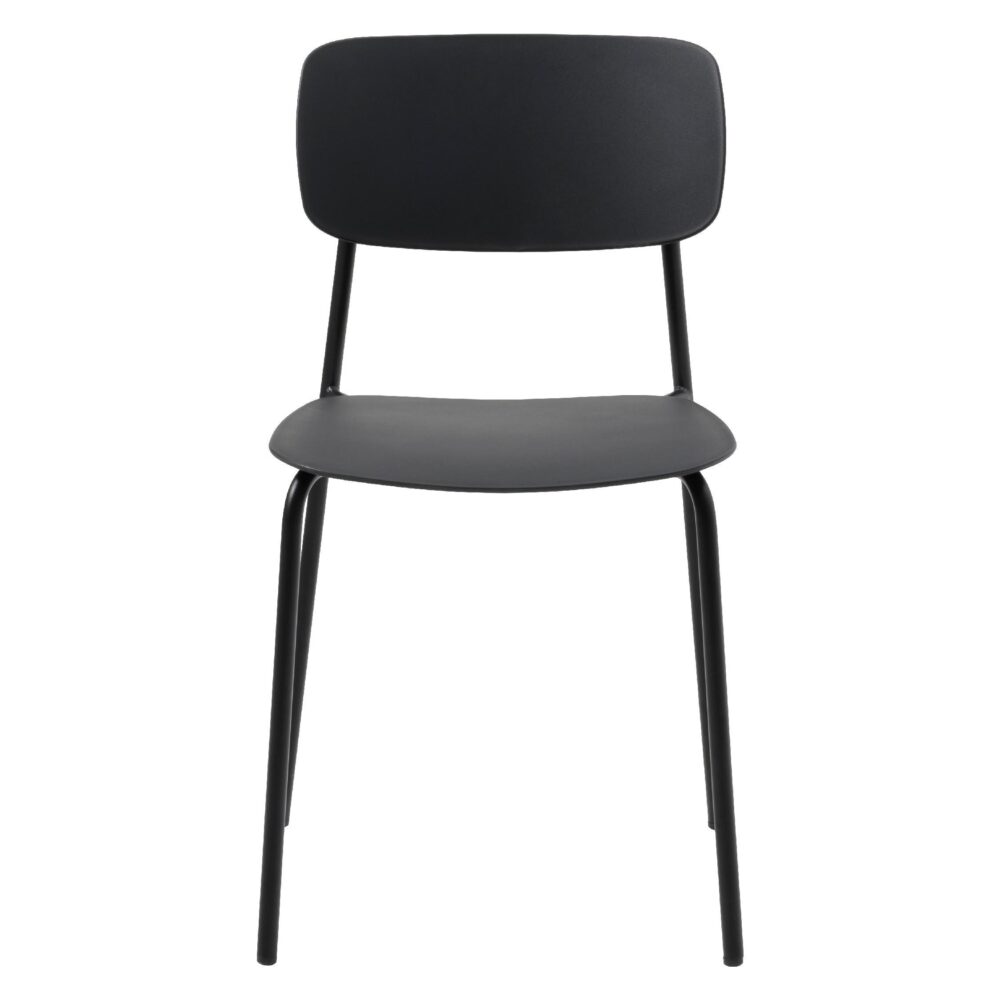 metalen eetkamerstoelen zwart Elin afbeelding 1