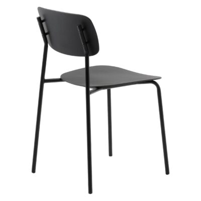 metalen eetkamerstoelen zwart Elin afbeelding 3