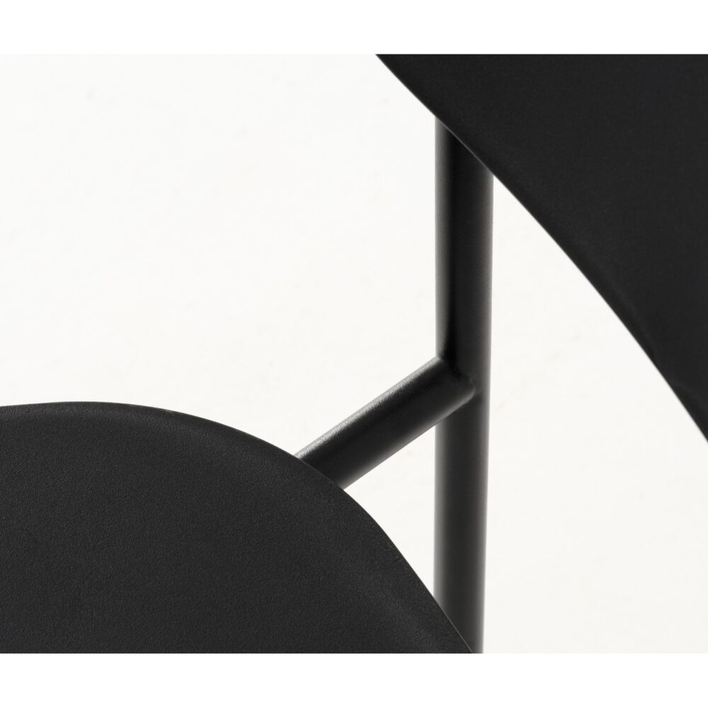 metalen eetkamerstoelen zwart Elin afbeelding 8