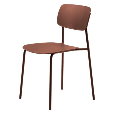 terracotta metalen eetkamerstoelen Elin set van 4 afbeelding 5