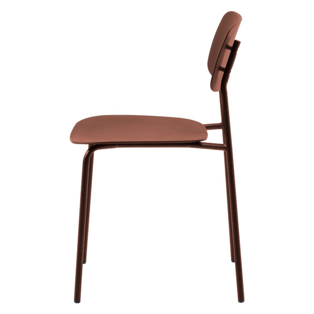 terracotta metalen eetkamerstoelen Elin set van 4 afbeelding 4