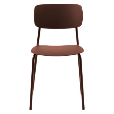 terracotta metalen eetkamerstoelen Elin set van 4 afbeelding 1