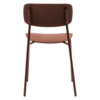 terracotta metalen eetkamerstoelen Elin set van 4 afbeelding 2