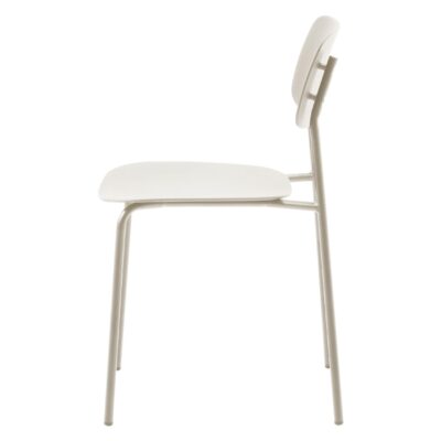 greige metalen eetkamerstoelen Elin set van 4 afbeelding 5