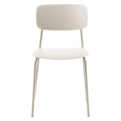 greige metalen eetkamerstoelen Elin set van 4 afbeelding 1