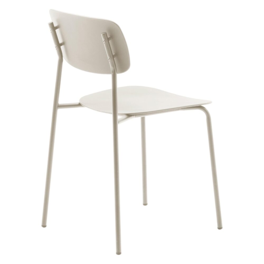 greige metalen eetkamerstoelen Elin set van 4 afbeelding 4