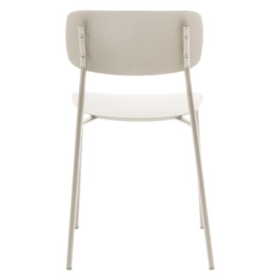 greige metalen eetkamerstoelen Elin set van 4 afbeelding 3