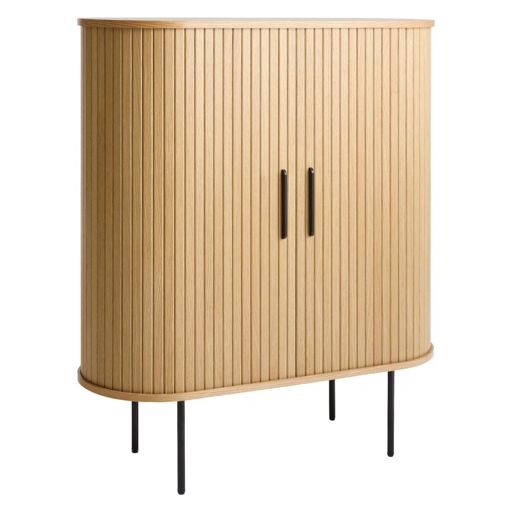 barkast Nova eikenfineer met schuifdeuren afbeelding 5