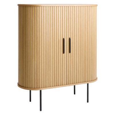 barkast Nova eikenfineer met schuifdeuren afbeelding 5