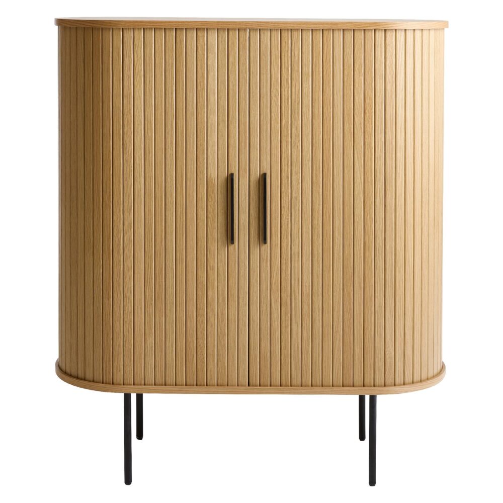 barkast Nova eikenfineer met schuifdeuren afbeelding 1