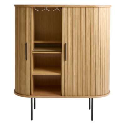 barkast Nova eikenfineer met schuifdeuren afbeelding 4