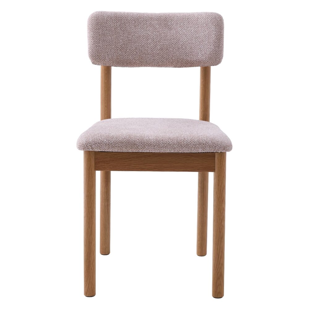 bouclé eetkamerstoelen Ivy zand afbeelding 1