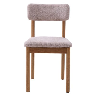 bouclé eetkamerstoelen Ivy zand afbeelding 1