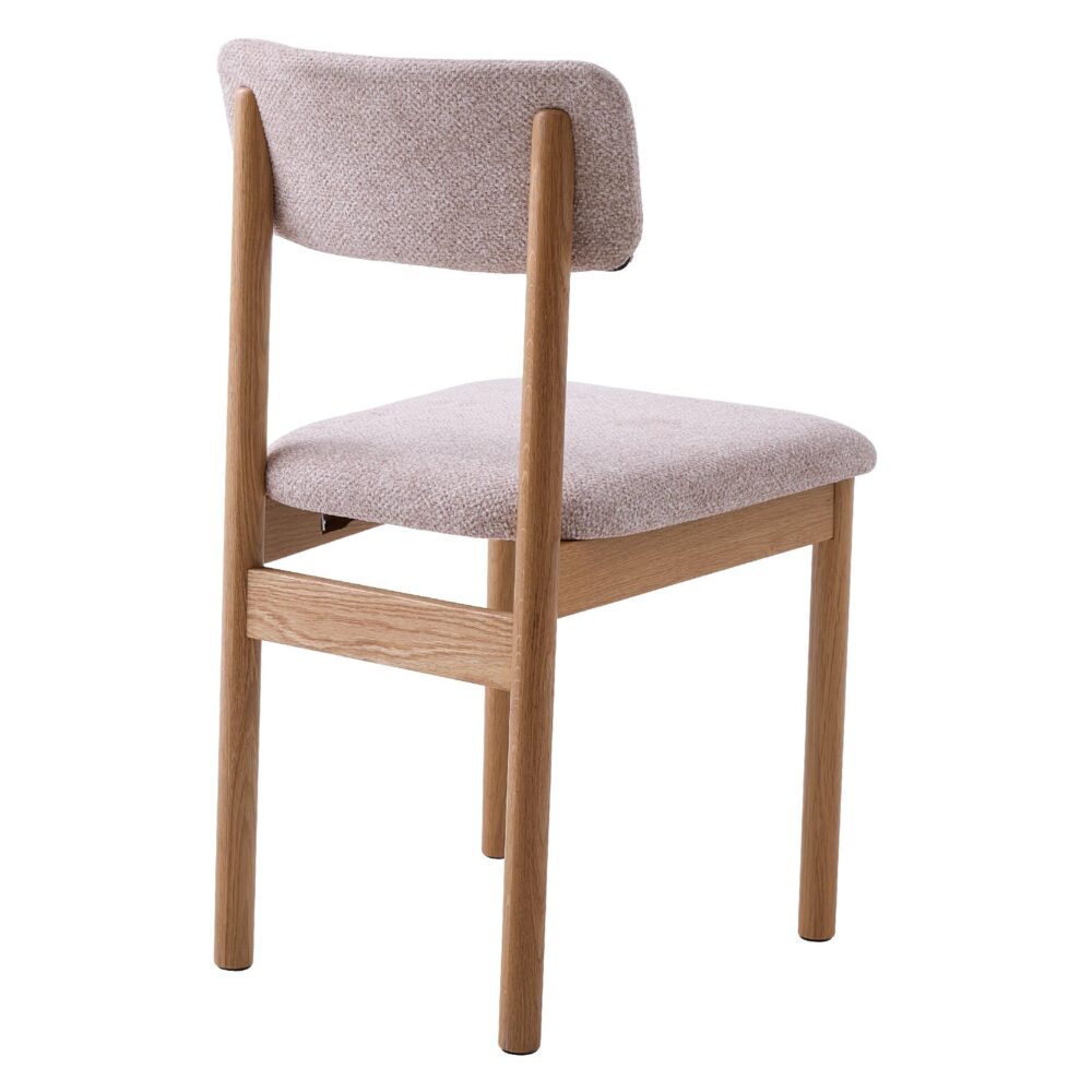 bouclé eetkamerstoelen Ivy zand afbeelding 3