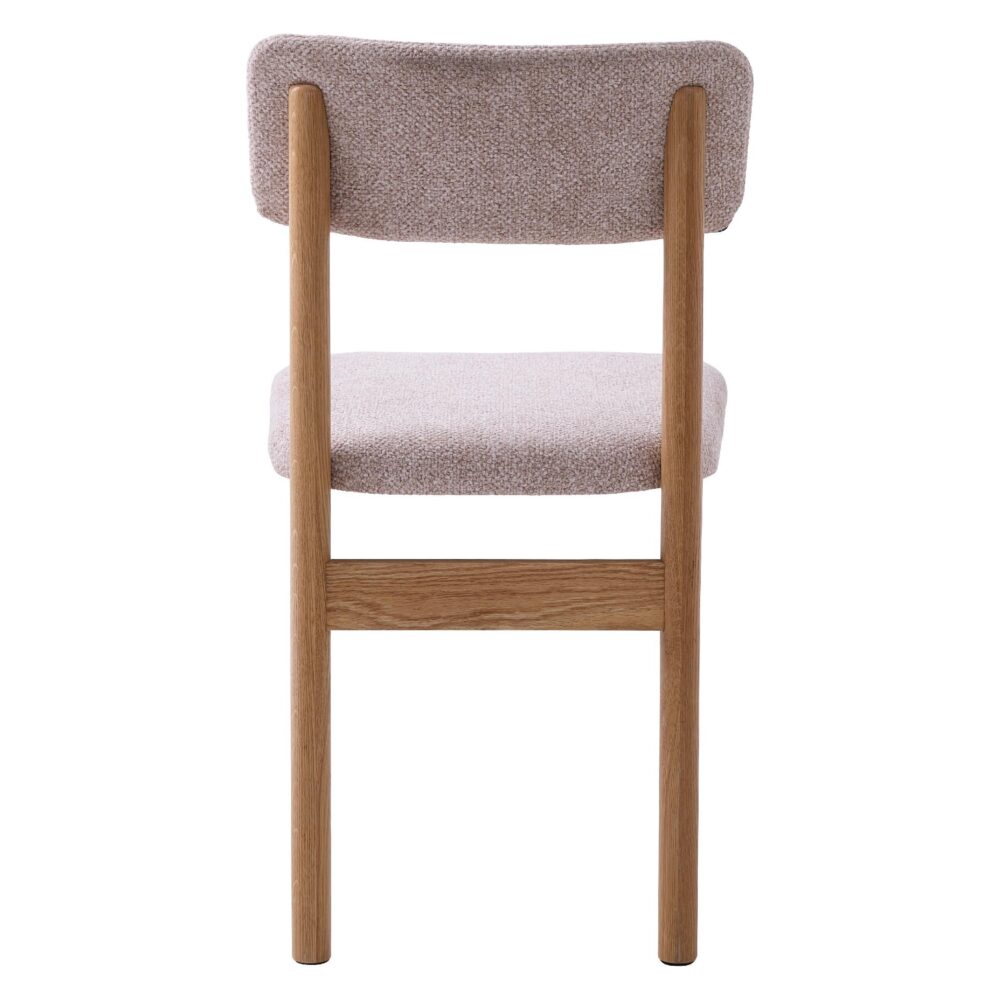 bouclé eetkamerstoelen Ivy zand afbeelding 2