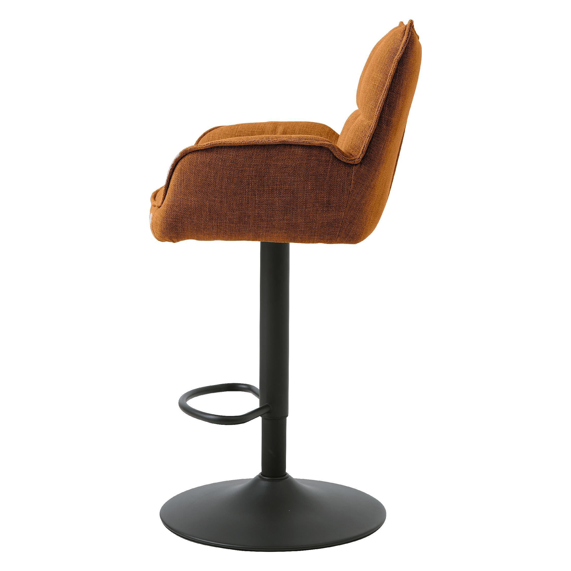 verstelbare barkruk Nena roest afbeelding 2