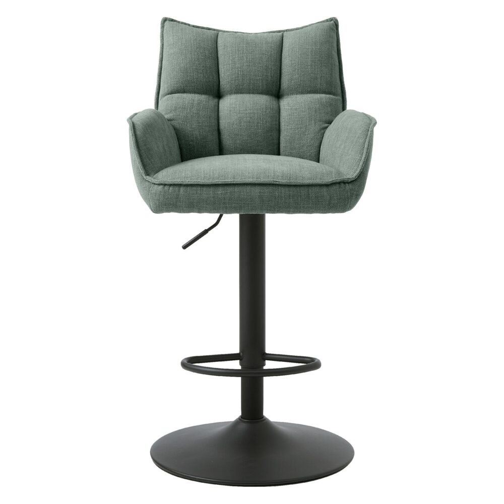 verstelbare barkruk Nena bosgroen met armleuning afbeelding 1