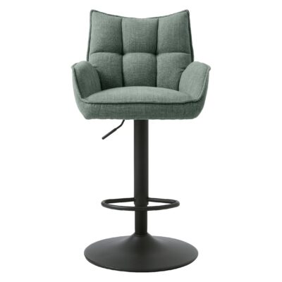 verstelbare barkruk Nena bosgroen met armleuning afbeelding 1